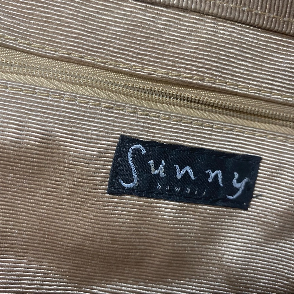 Purse set by Sunny of Hawaii paper bag‎ style x 3 with detachable bamboo handles - Picture 3 of 9